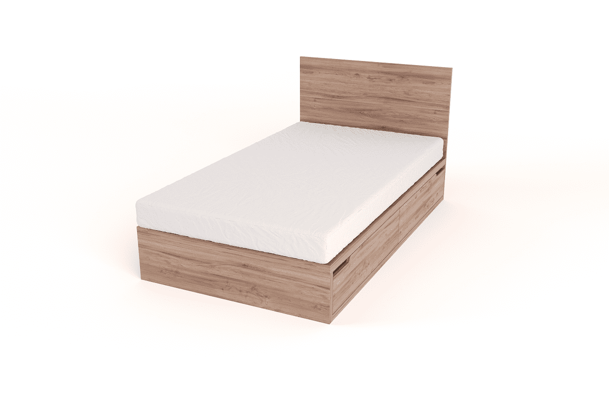 Drawer Bed With Headboard 3 4 Eco, King Size Wooden Bed Frame With 4 Drawers