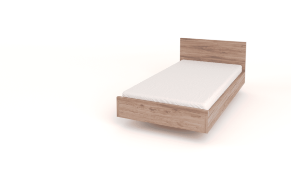 floating bed with headboard wood single