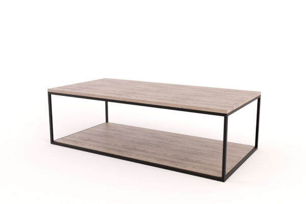 Steel Coffee Table with Shelf