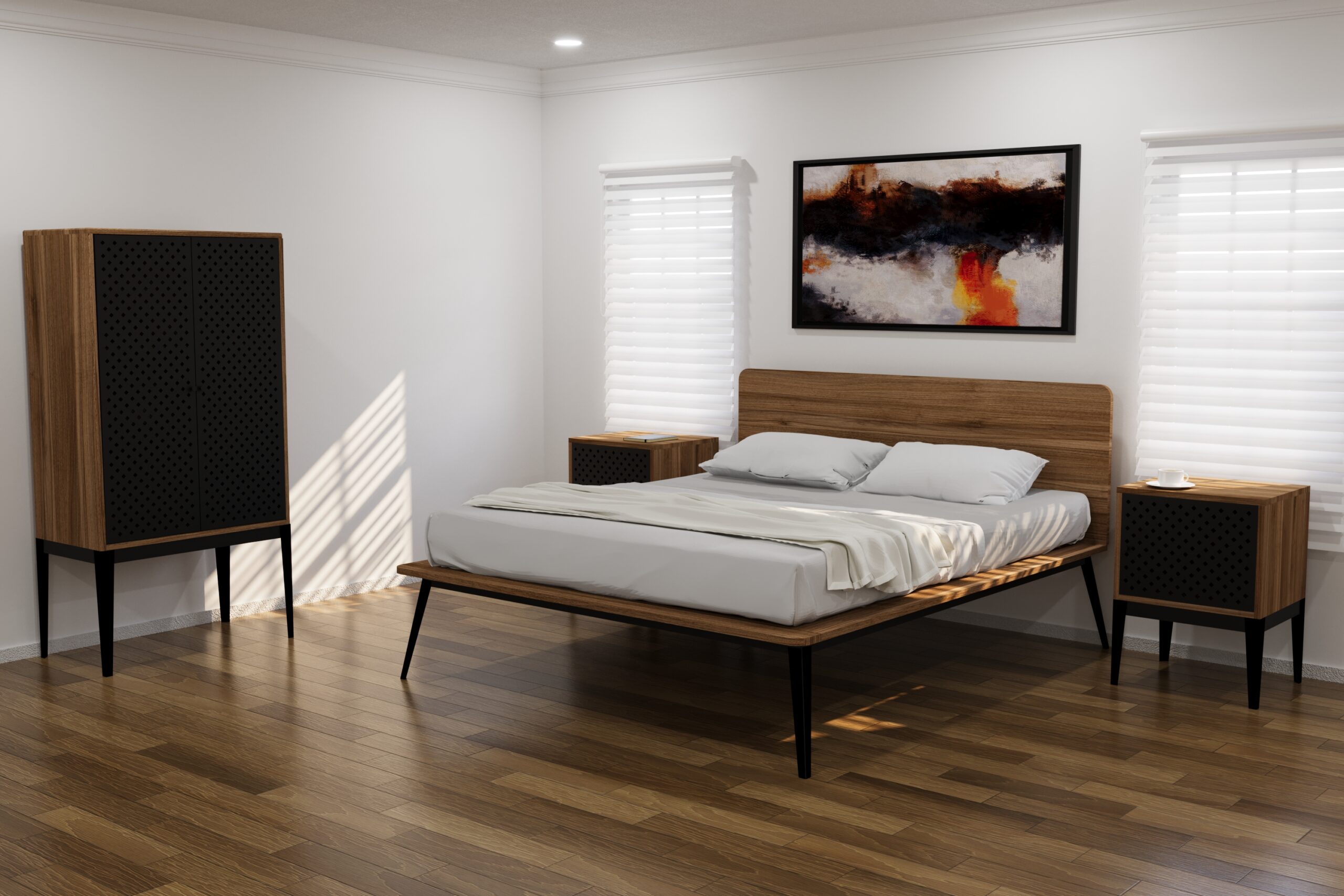 solid wood bed shop