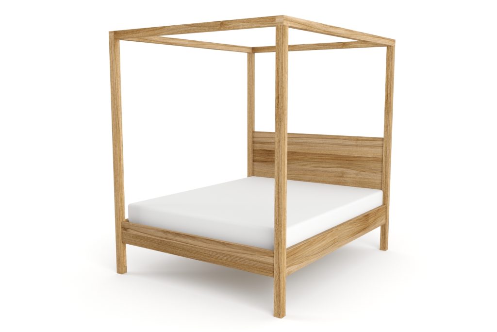 Queen 4 Poster Wooden Bed