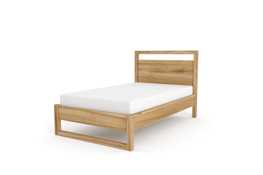 Wooden Bed with Headboard