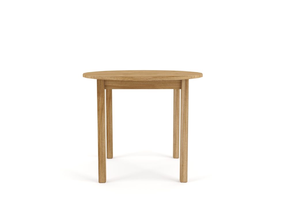 round wood table