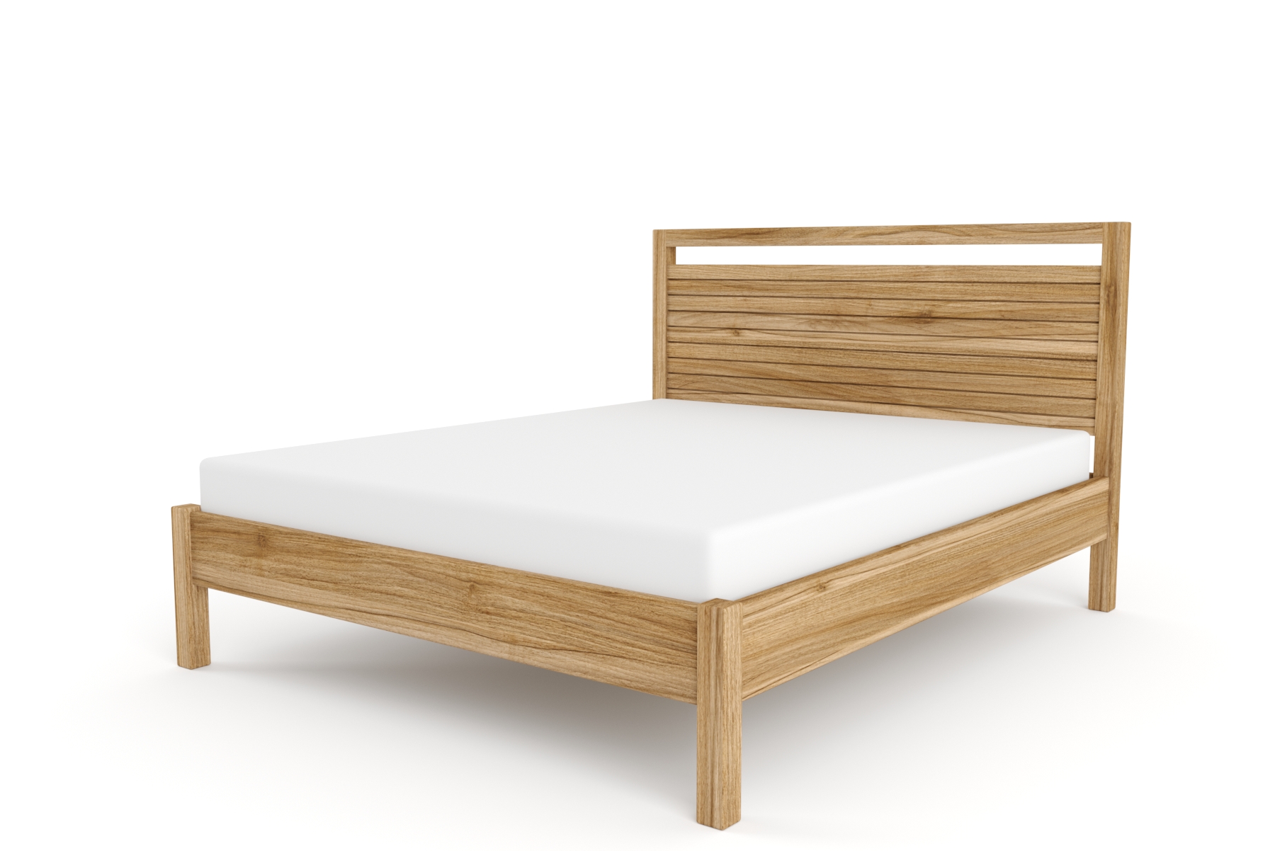 Selena Queen Bed w Headboard - Blackwood